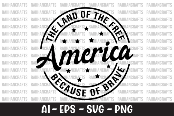 America Land of the Free SVG: Graphics for Crafts and Creative Design