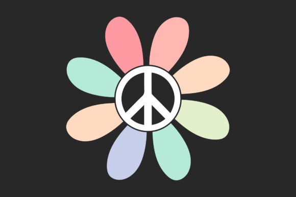 Peace Sign SVG Sublimation T-Shirt