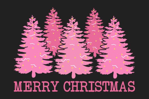 Pink Christmas SVG Sublimation T-shirt