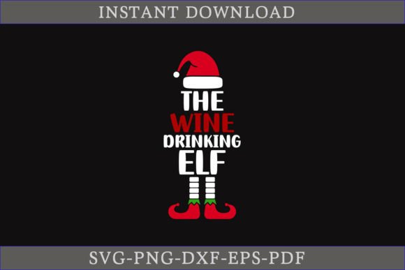 The Beer Drinking Elf SVG Cutting File